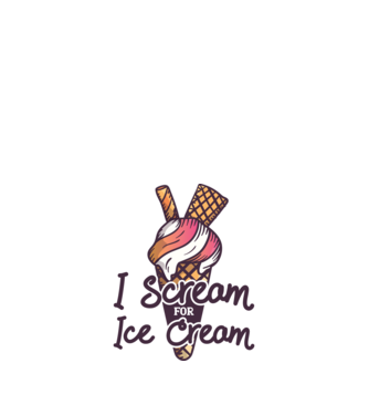 I Scream for Ice Cream model nisipiu pe tricou