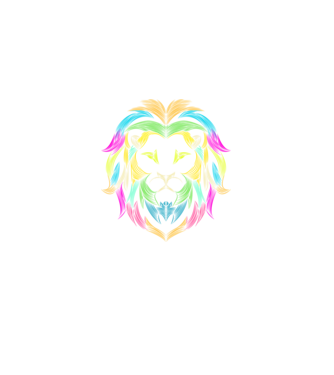lion line art design model negru pe tricou