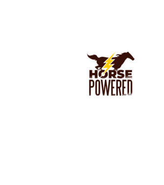 Horse Powered Cal-putere tricou călăreț model galben neon pe tricou