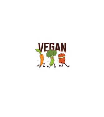 Legume vegan model alb/roșu pe tricou