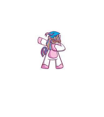 Unicorn Absolvent DAB model alb pe tricou