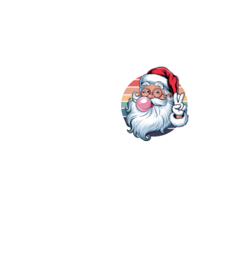 Bubble gum santa model galben neon pe tricou