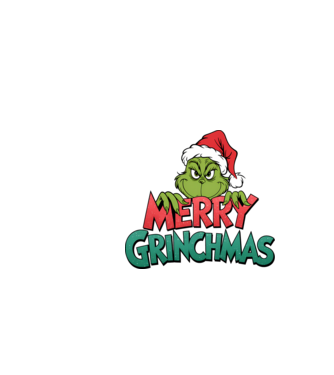 Merry Grinchmas model negru pe tricou