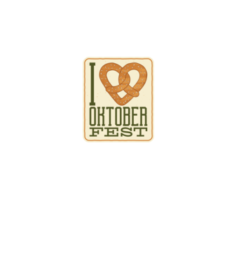 I Love Oktoberfest model negru pe tricou