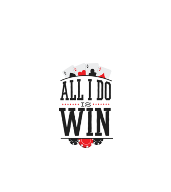 All I do is win Poker model verde de măr pe tricou