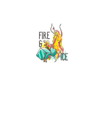 Fire and Ice model gri pe tricou