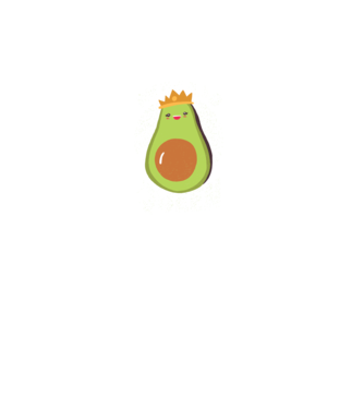 Avocado Queen Regina Avocado model turcoaz pe tricou