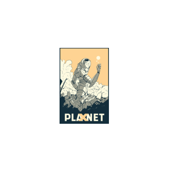 Planet X model gri pe tricou