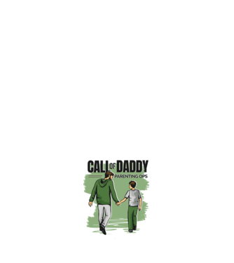 Call of Daddy - Pentru tata model alb pe tricou