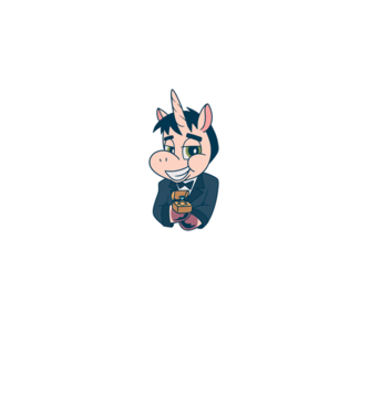 Mire unicorn model albastru regal pe tricou