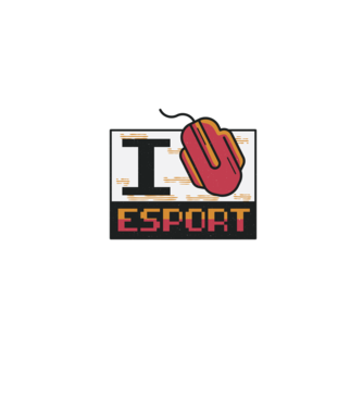 I love Esport model gri pe tricou