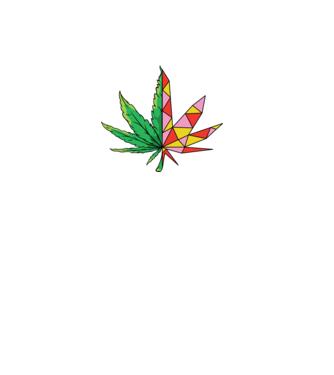 Frunză de marijuana model alb pe tricou