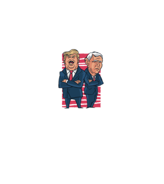 Trump Pence USA model alb pe tricou