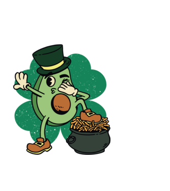 Avocado St. Patrick DAB model albastru deschis pe tricou