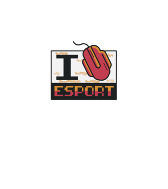 I love Esport model gri pe tricou