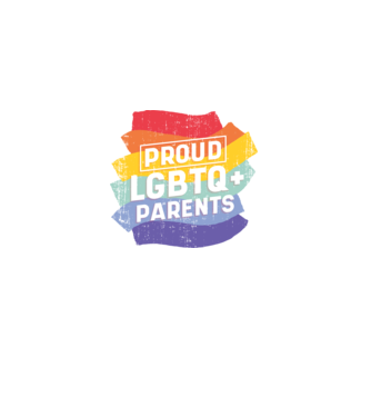 Părinți mândri LGBTQ model mov pe tricou