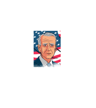 Joe Biden USA model negru pe tricou