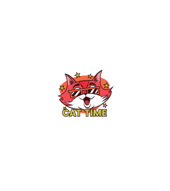 Cat Time Momentul pisicii model alb/roșu pe tricou