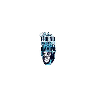 Relax Friend model alb/roșu pe tricou