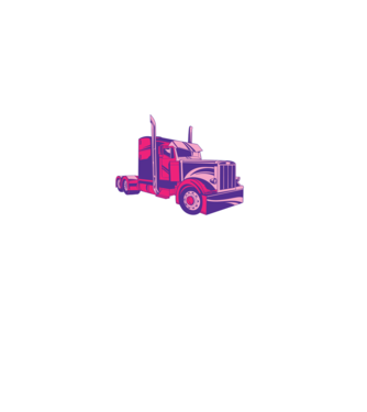 Camion roz model negru pe tricou