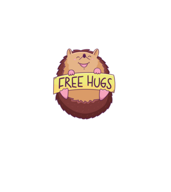 Free Hugs Arici model gri pe tricou