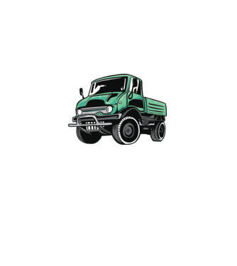 Camion model nisipiu pe tricou