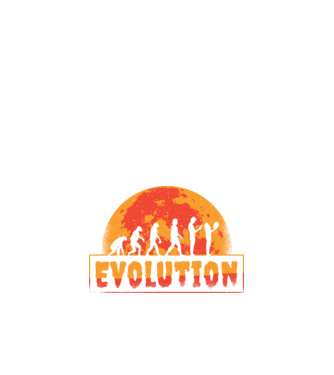 Evoluție Horror model negru pe tricou