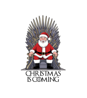 Christmas is Coming Alb model alb pe tricou