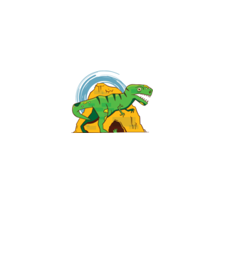 Dinozaur T-rex model negru pe tricou