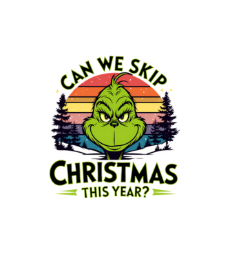 Can we skip christmas this year model alb pe tricou
