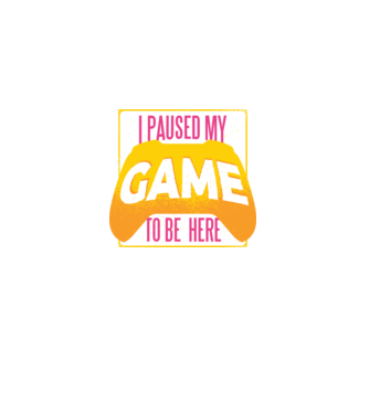 I paused my game to be here tricou amuzant Gamer model negru pe tricou