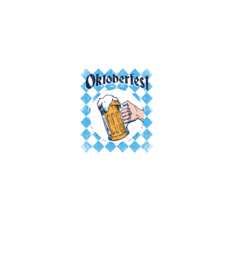 Tricou cu bere Oktoberfest model albastru jeanși pe tricou