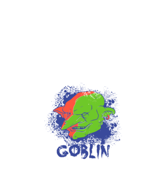 Goblin model nisipiu pe tricou