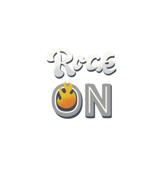 Rock On model negru pe tricou