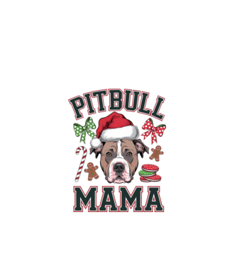 Pitbull Mama model alb pe tricou
