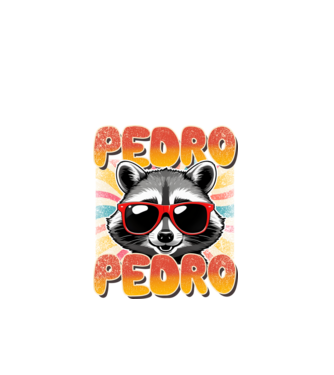 Pedro Pedro groovy retro model negru pe tricou