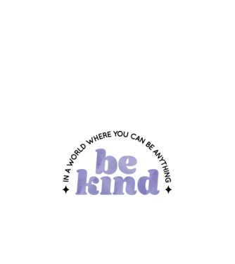 Be kind model alb pe tricou