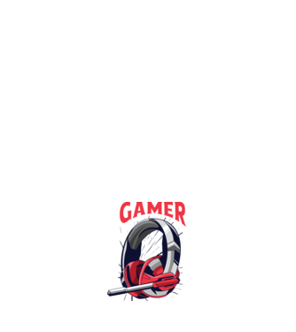 Căști Gamer model alb pe tricou