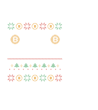 Buy the Dip Bitcoin Ugly Sweater model negru pe tricou