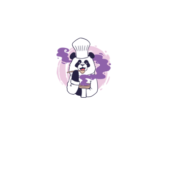 Panda Chef model turcoaz pe tricou