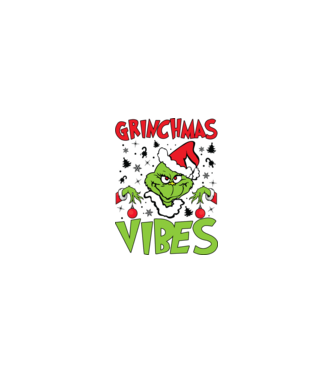 Grinchmas Vibes - Grinch model nisipiu pe tricou