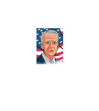 Joe Biden USA model albastru jeanși pe tricou