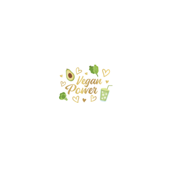 Vegan Power tricou vegan model verde pe tricou
