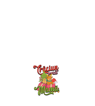 CRĂCIUN FERICIT MAMĂ model negru pe tricou