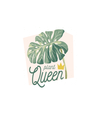 Plant Queen model alb pe tricou