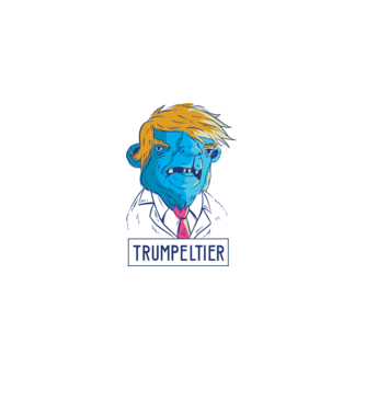 Trumpeltier monstru Trump model alb pe tricou