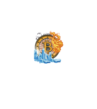 Logo Bitcoin model negru pe tricou