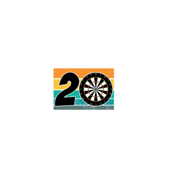 'I''m not 20 I''m double 10 darts birthday' model negru pe tricou