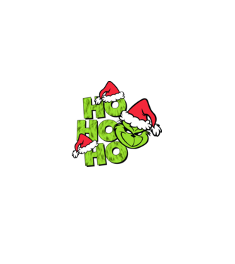 Ho Ho Ho - Grinch model negru pe tricou