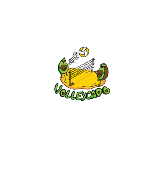 Avocado Volei model albastru deschis pe tricou